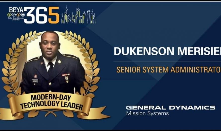 Éducation: Duckenson Merisier Récipiendaire Ingénieur noir de l’année par Modern-Day Technology Leader