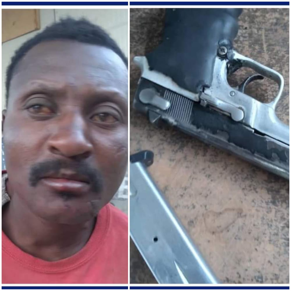 Haiti-Sécurité Un présumé bandit arrêté avec une arme à feu en sa possession • Fernando Live News bilde bilde
