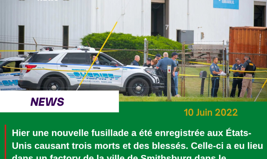 Nouvelle Fusillade aux États-Unis causant plusieurs blessés et 3 morts