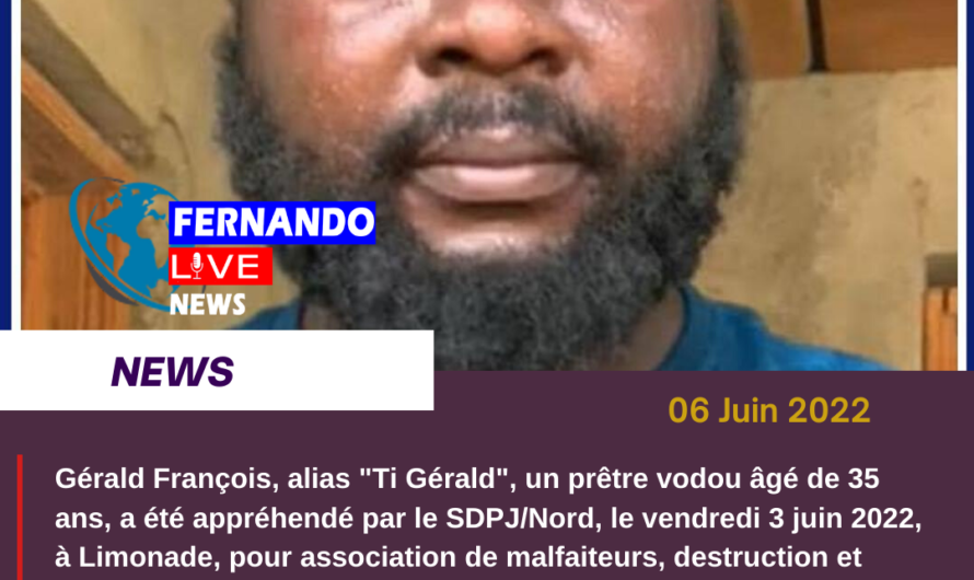 Activement recherché par la PNH, un prêtre vodou de 35 ans, a été appréhendé par le SDPJ/Nord