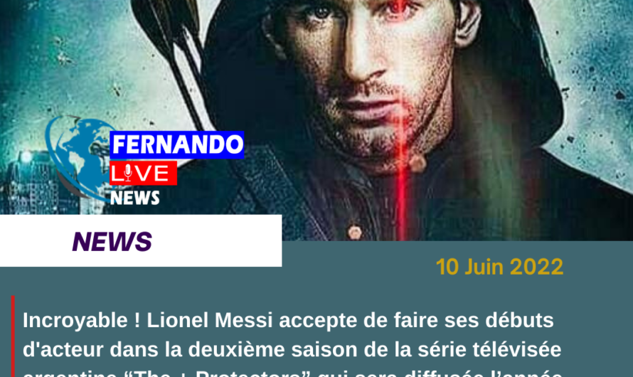 Lionel Messi va faire ses débuts d’acteur dans une série télévisée.