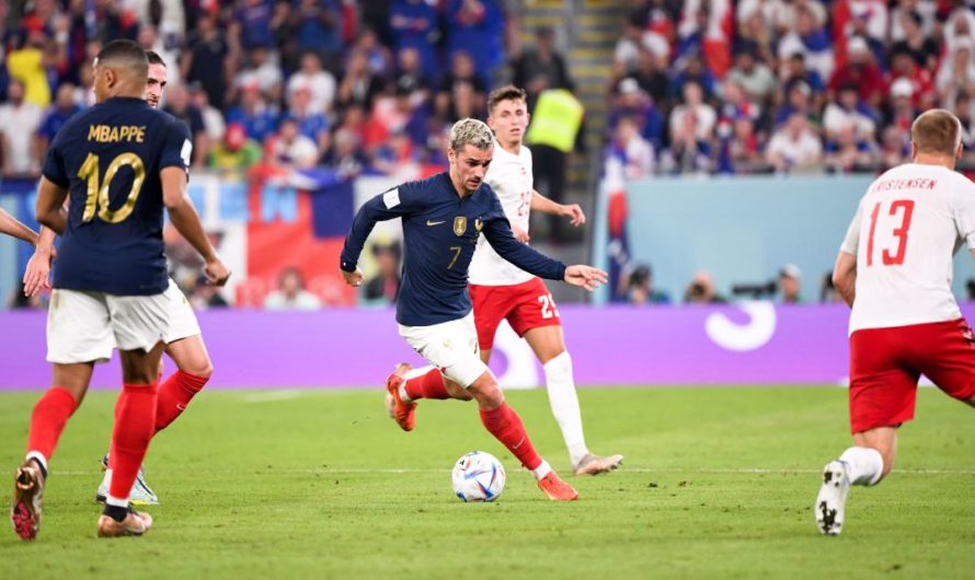 CDM 2022: la France est la première à se qualifie pour les huitièmes de finale en battant le Danemark 2-1