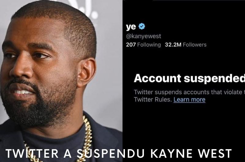 Kanye West a suspendu encore une fois sur Twitter
